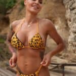 Gold leopard glitter