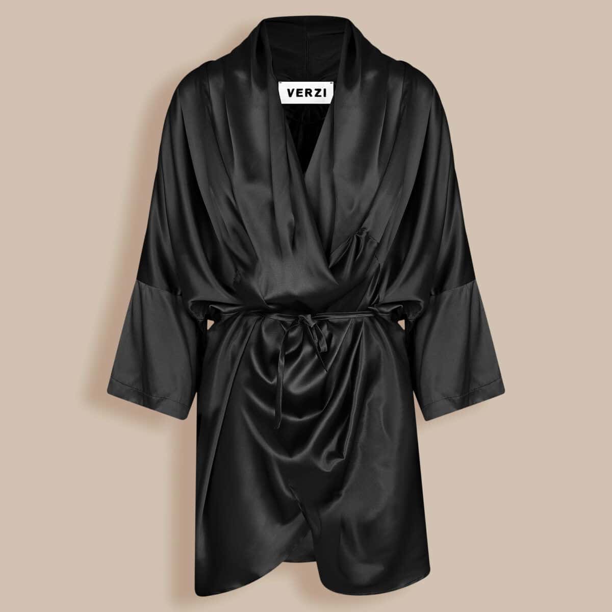 CLARA ITALIAN SILK DRESS - Black