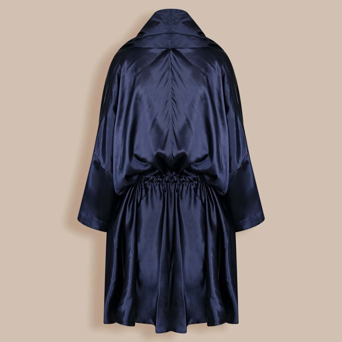 CLARA ITALIAN SILK DRESS- Navy - Изображение 2