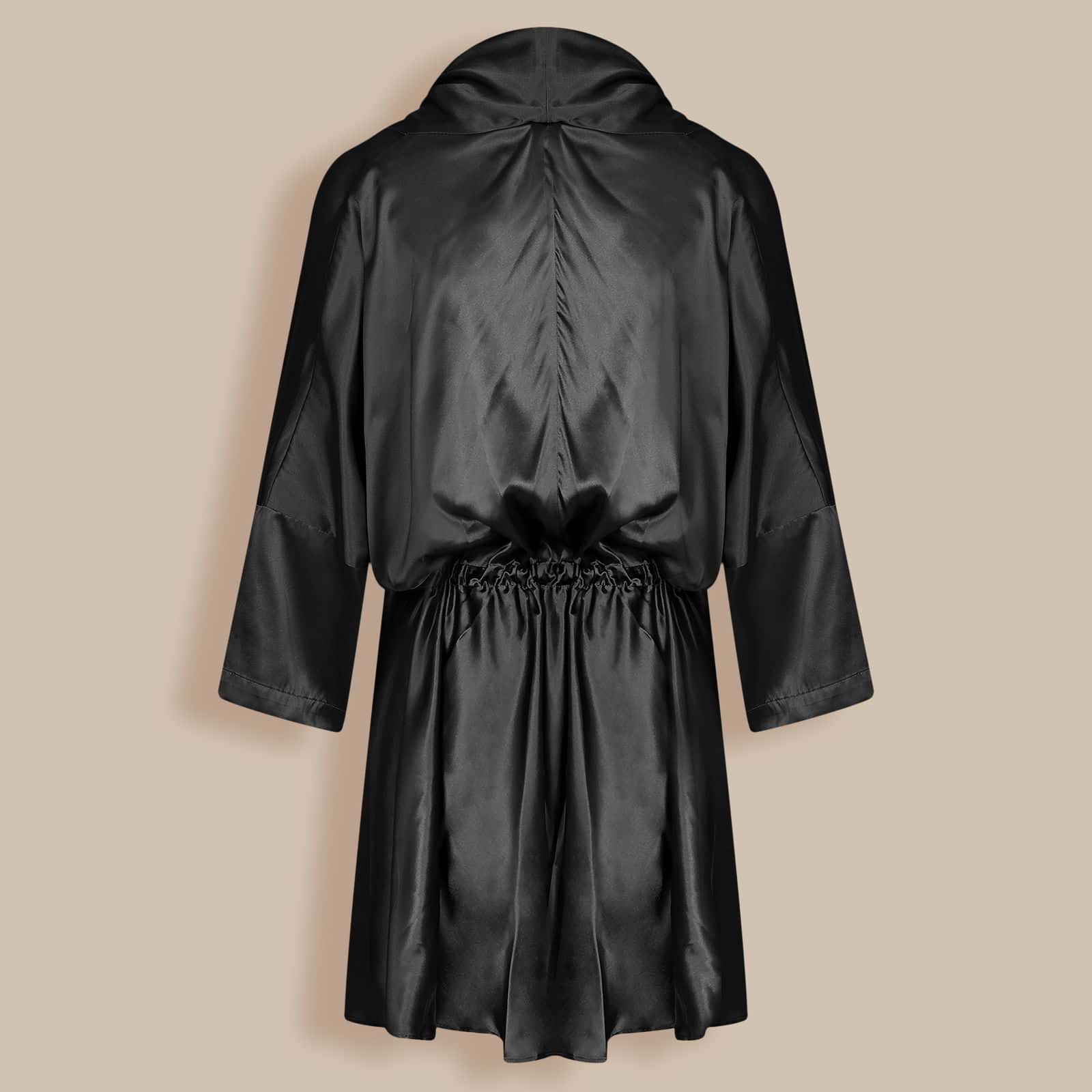 CLARA ITALIAN SILK DRESS - Black - Image 2