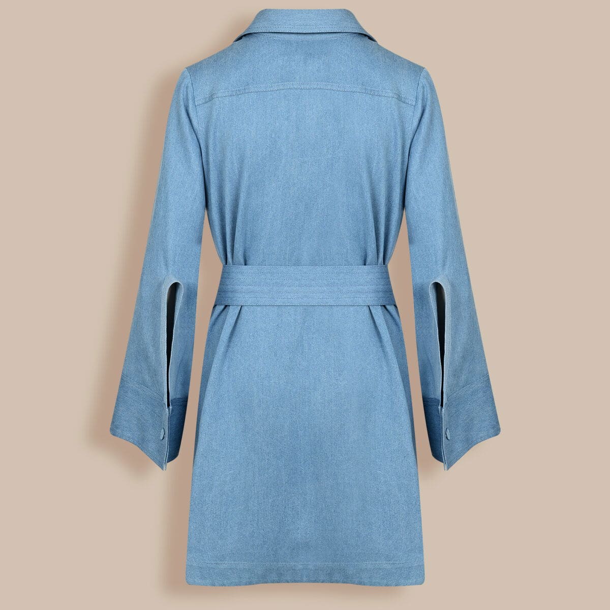ADELAIDE DENIM DRESS - Faded Denim - Image 2