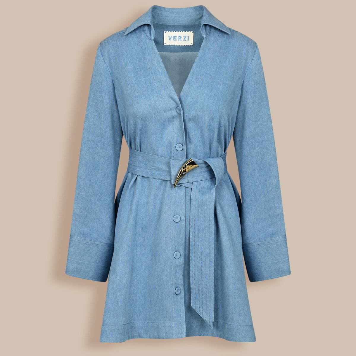 ADELAIDE DENIM DRESS - Faded Denim